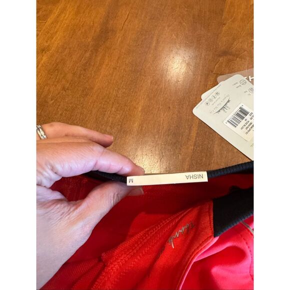 New Woman’s healing hands 360 Nisha coral colored scrub pants size M - Picture 3 of 5